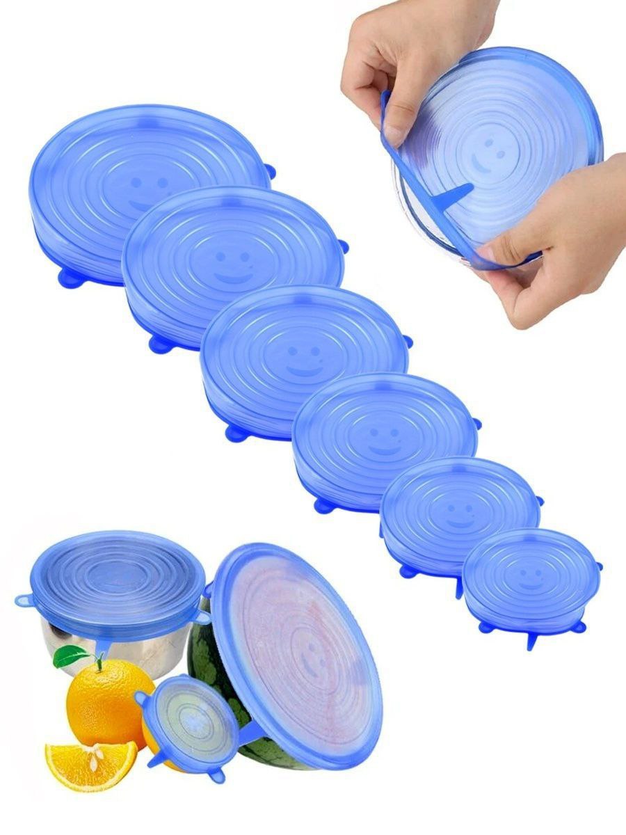 6 Pcs  Silicone Cover Lid