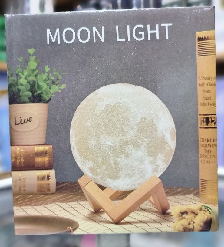 3d moon lamp rechargeable 16 couleurs