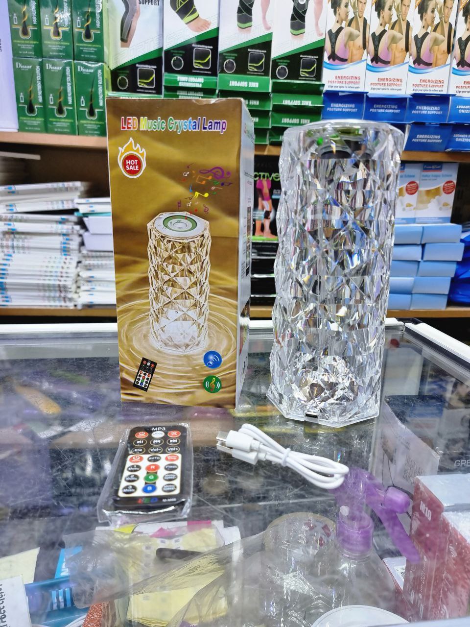 Crystal Speaker Lamp with Remote controle