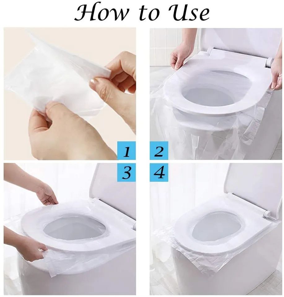 50 PCS Disposable Toilet Seat Cover