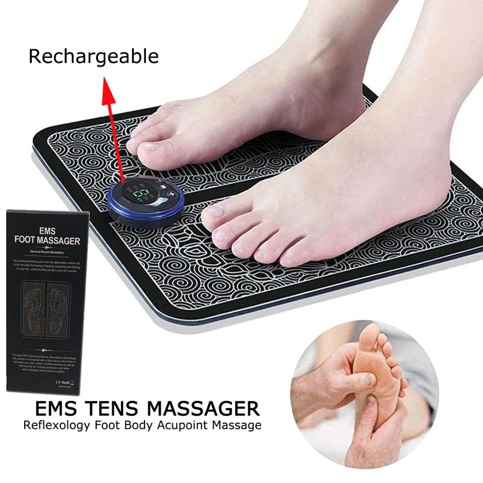 خاص: EMS FOOT MASSAGER RECHARGEABLE with remot contrôle