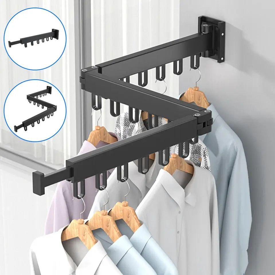 Retractable Clothes Drying Hanger 126cm