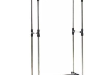 Adjustable Clothes Rack Double in inox 100%