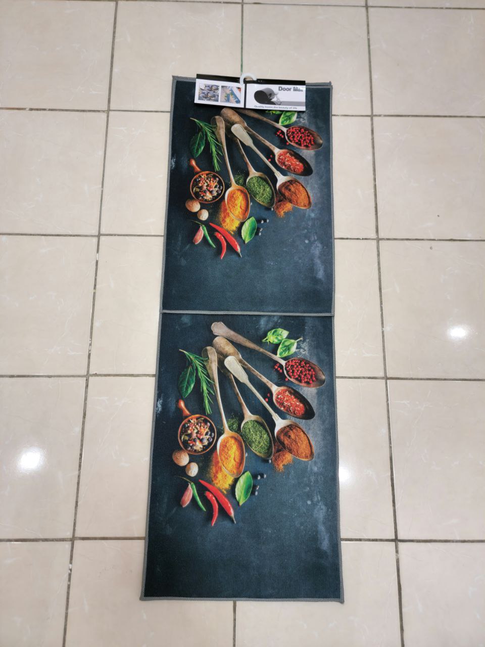 3D Kitchen Floor Mat Set – Large & Small