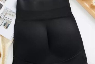 High-waist belly up hip pants