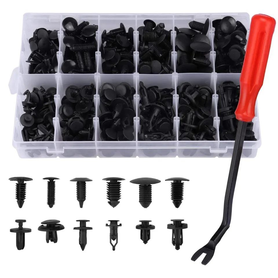 Car Retainer Clips Kit with Special Screwdriver – 100 Pieces